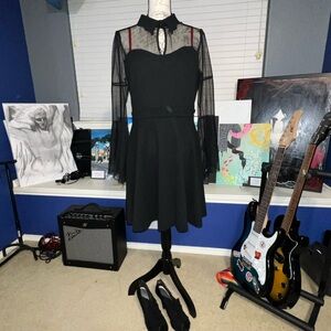 ❤️ Gothic Bell Sleeve Dress 🖤